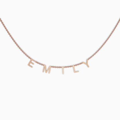 Custom Letter Name Necklace