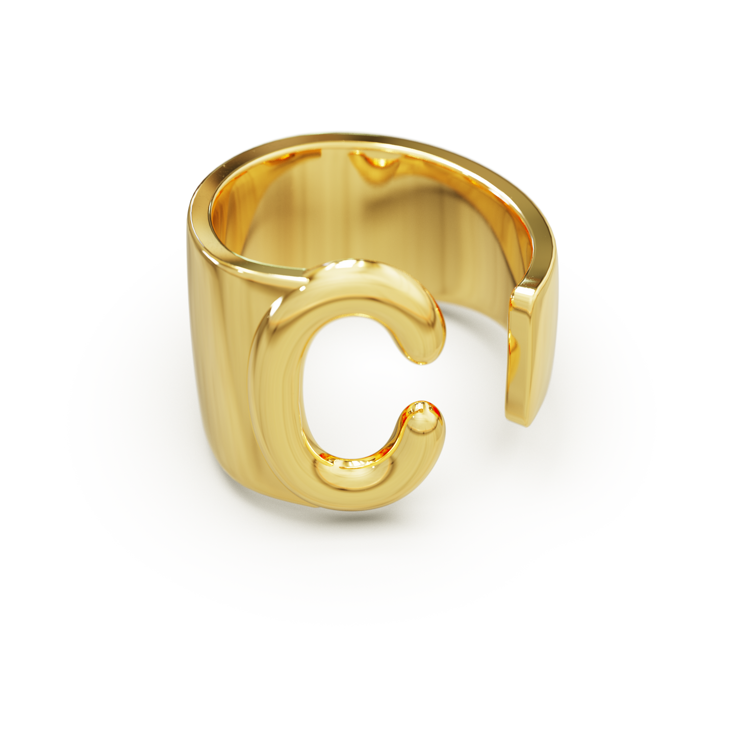 Initial Monogram Ring