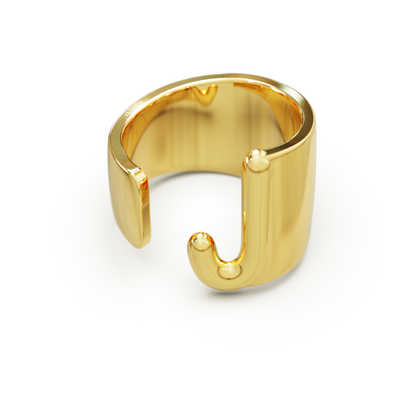 Initial Monogram Ring