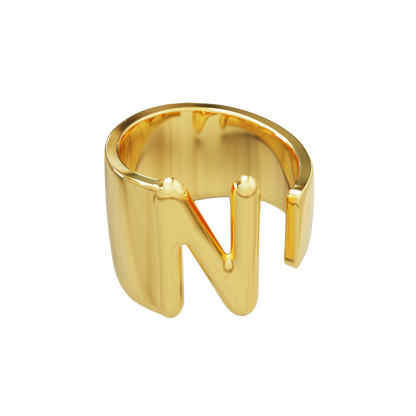 Initial Monogram Ring