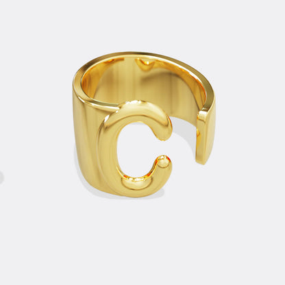 Initial Monogram Ring