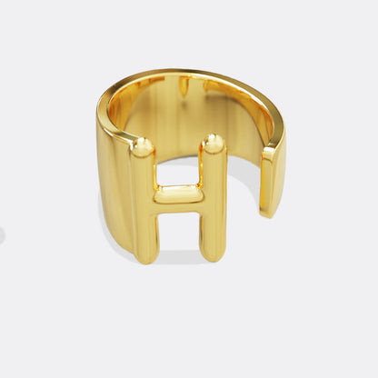 Initial Monogram Ring