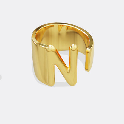 Initial Monogram Ring