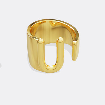 Initial Monogram Ring