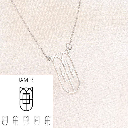 Minimalist Monogram Name Necklace