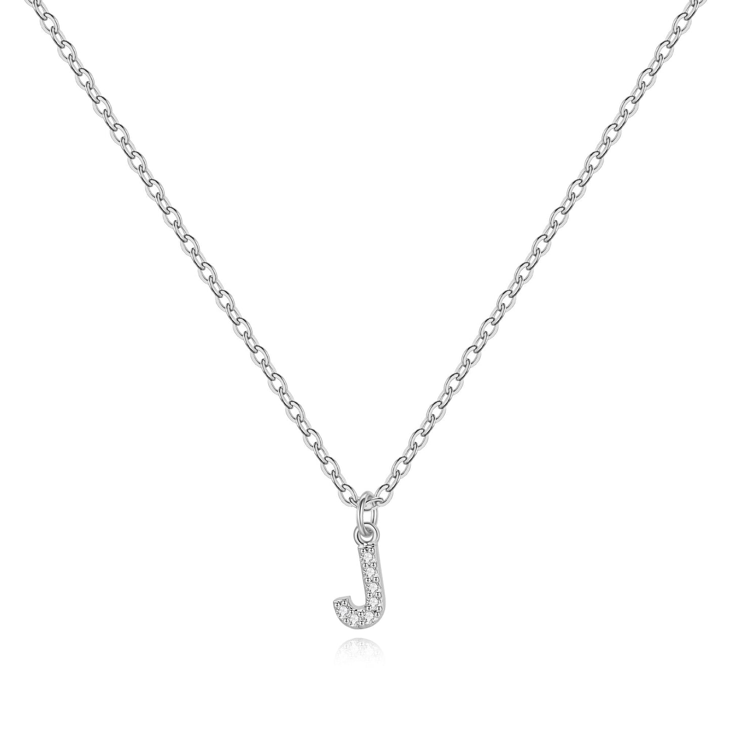 Pavé Uppercase Initial Necklace