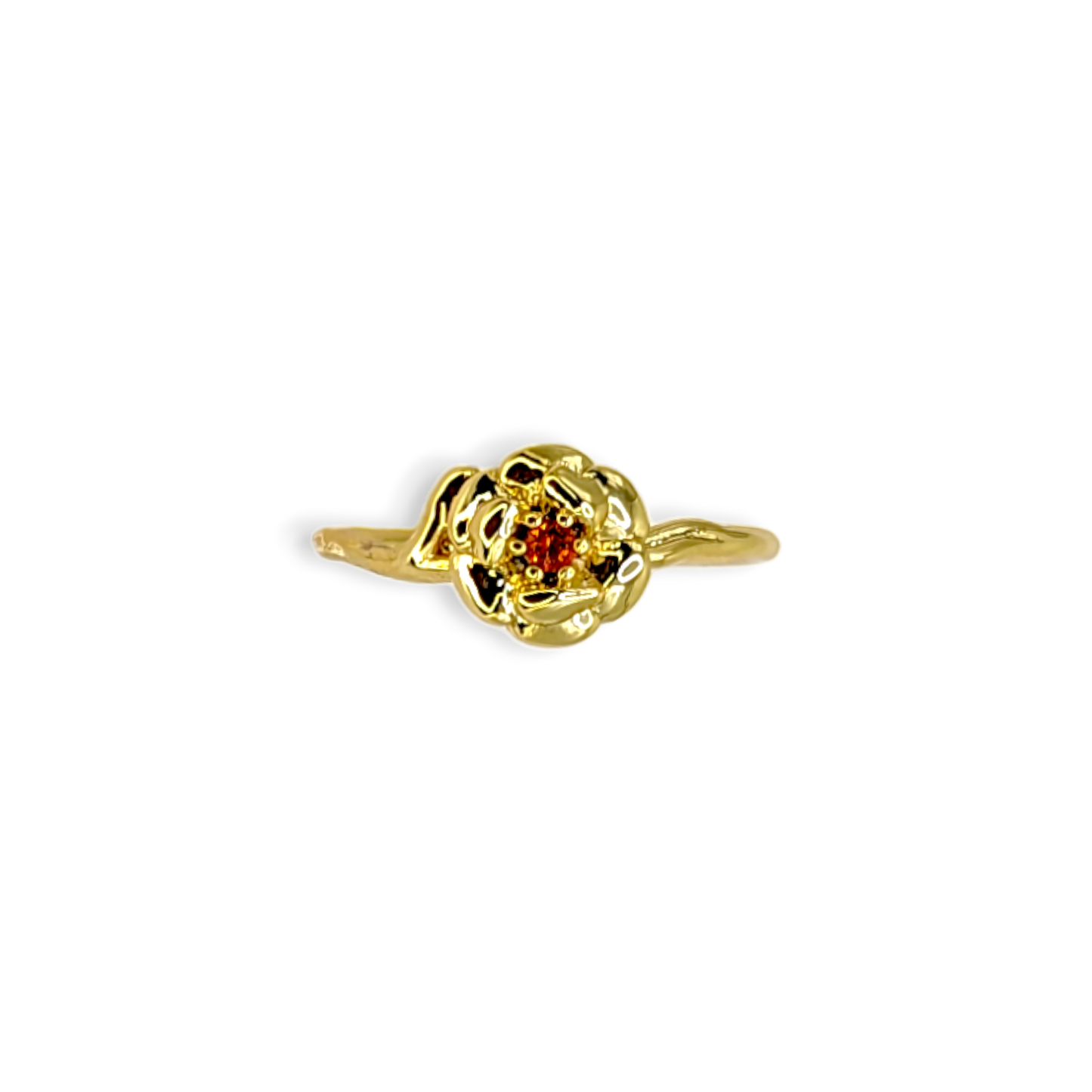 Dainty Gold Birth Flower Ring