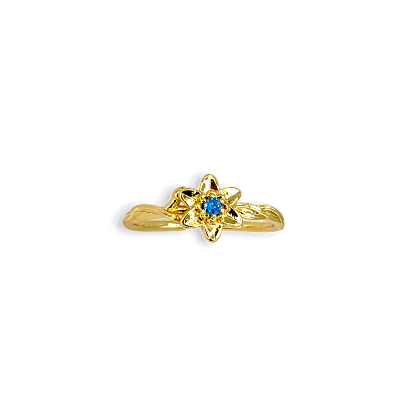 Dainty Gold Birth Flower Ring