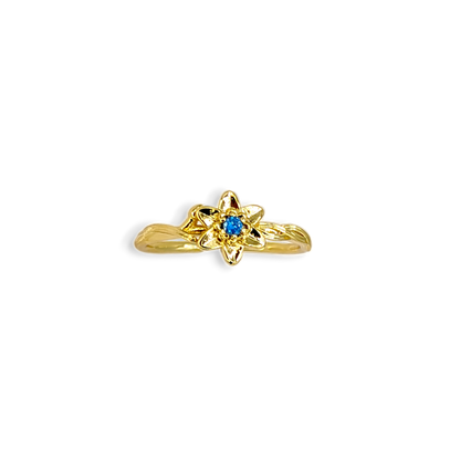 Dainty Gold Birth Flower Ring