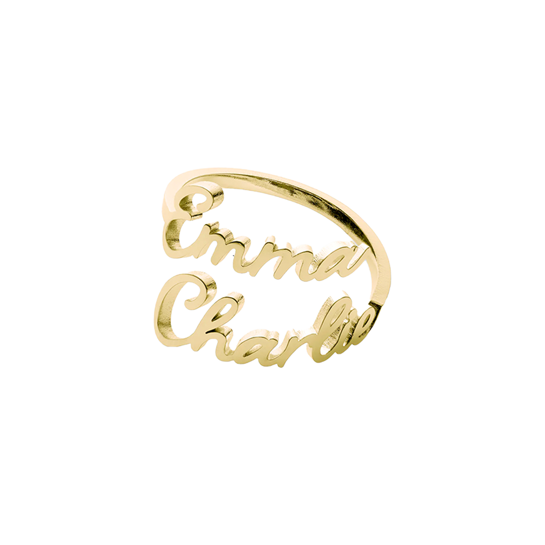 Double Name Ring