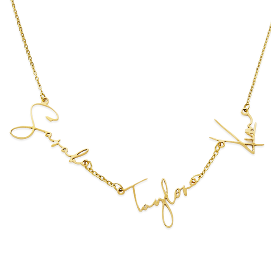 Monroe Triple Name Necklace