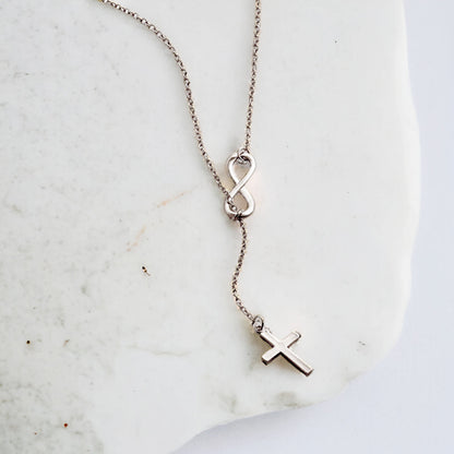 Cross and Infinity Necklace