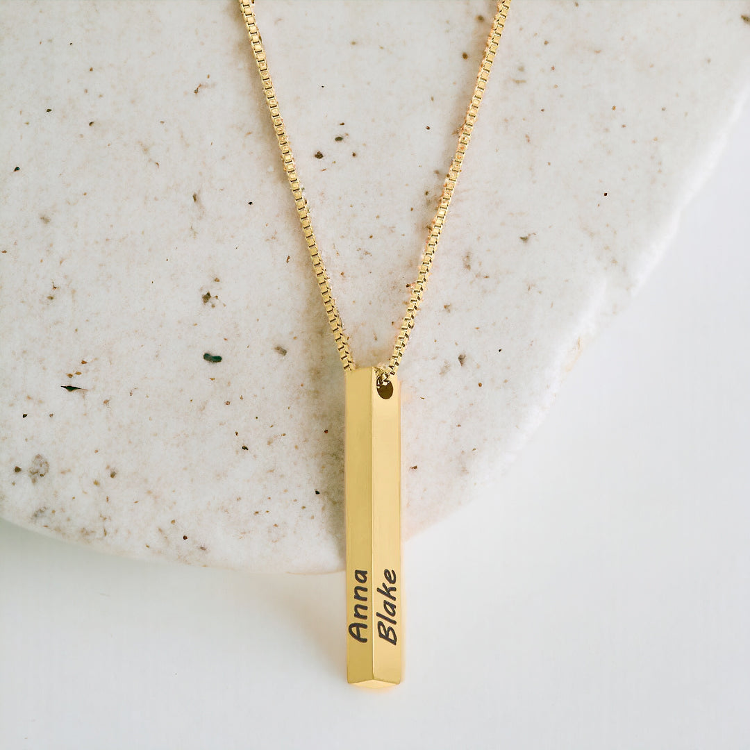 Muse Pillar Bar Necklace