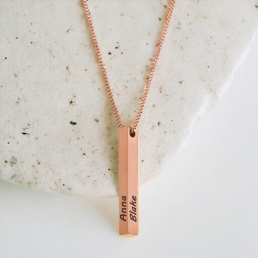 Muse Pillar Bar Necklace