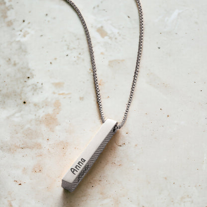 Muse Pillar Bar Necklace