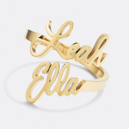 Double Name Ring