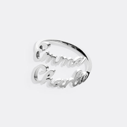 Double Name Ring