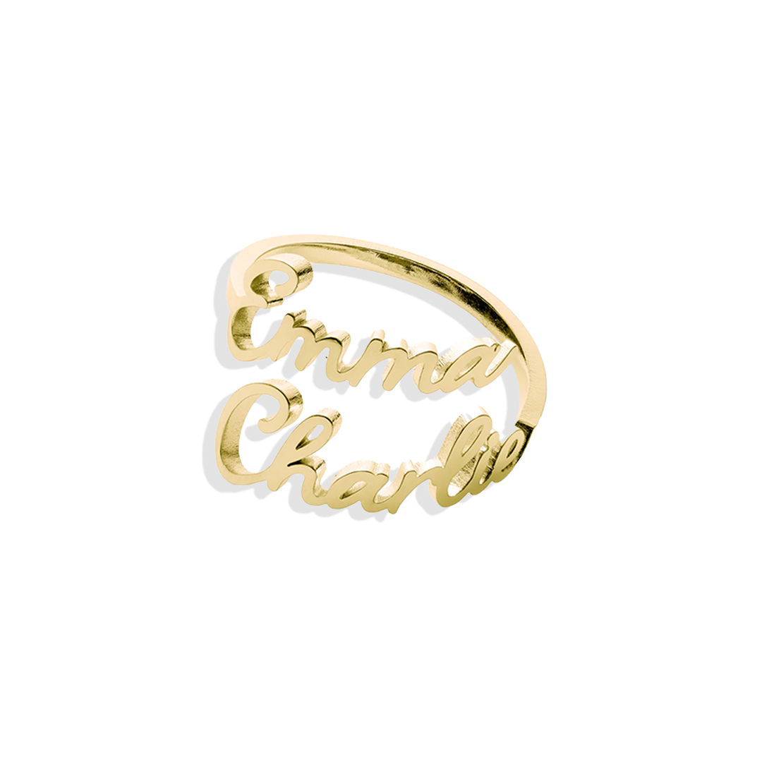 Double Name Ring