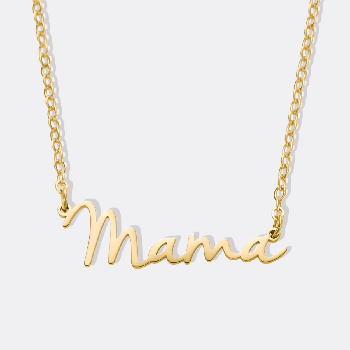 Mama Script Necklace