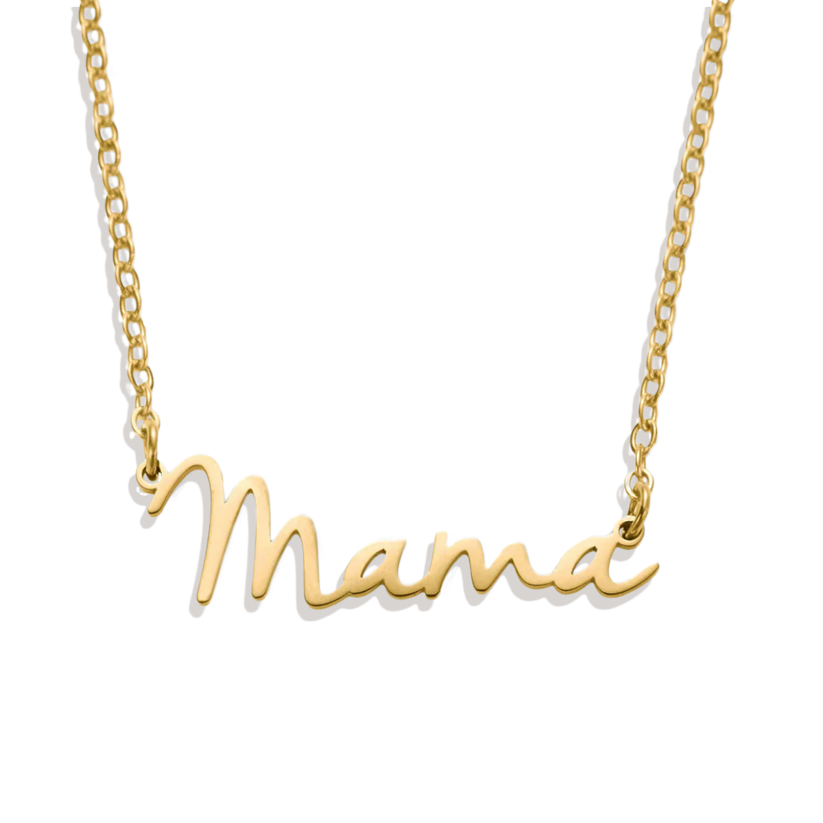 Mama Script Necklace