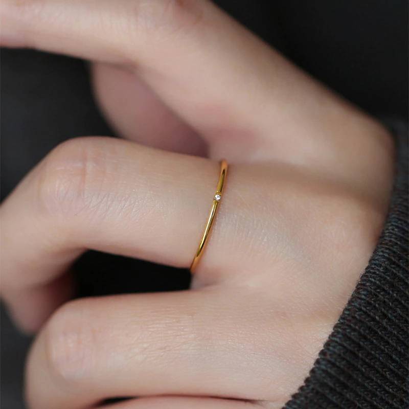 Dainty Diamonds Stacking Ring