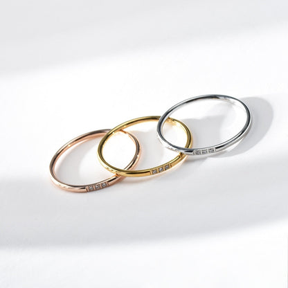 Dainty Diamonds Stacking Ring