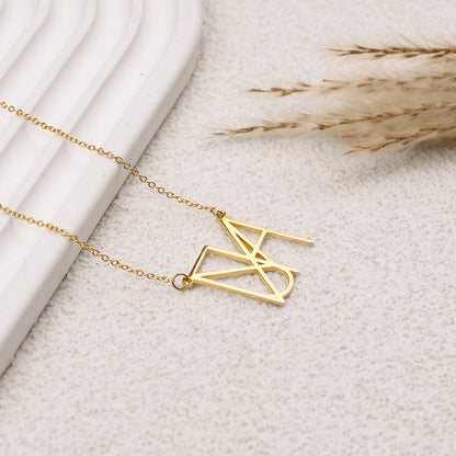 Minimalist Monogram Name Necklace