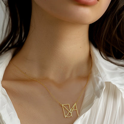 Minimalist Monogram Name Necklace