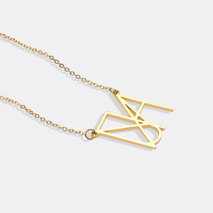 Minimalist Monogram Name Necklace