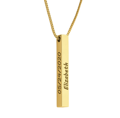 Muse Pillar Bar Necklace