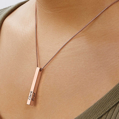 Muse Pillar Bar Necklace