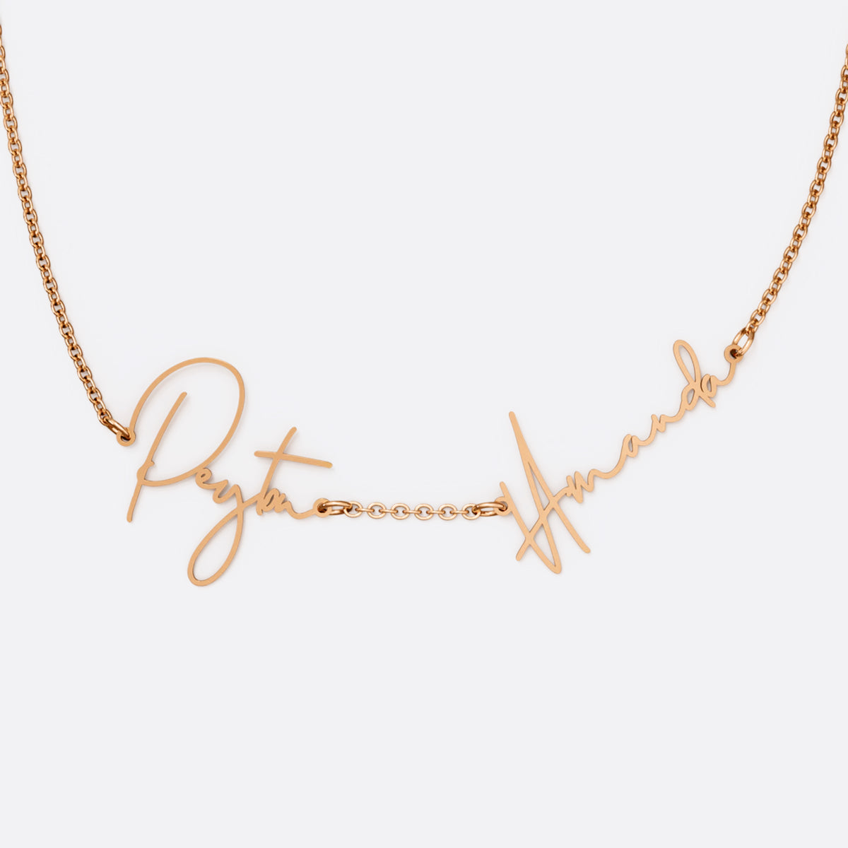 Monroe Double Name Necklace