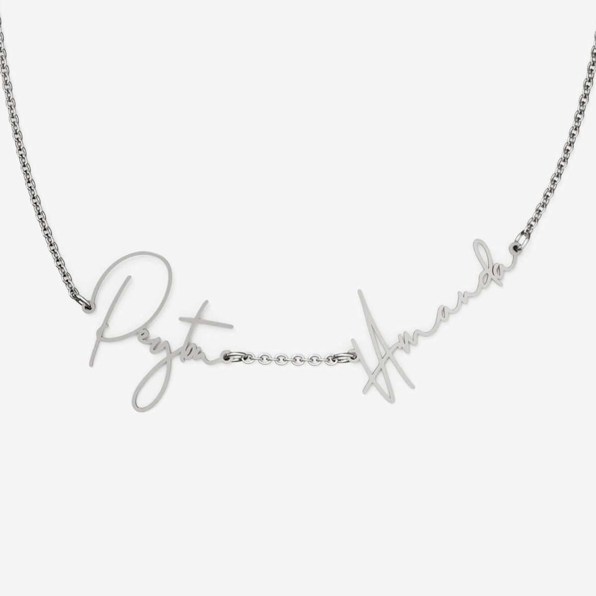 Monroe Double Name Necklace