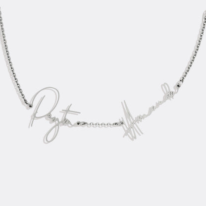 Monroe Double Name Necklace