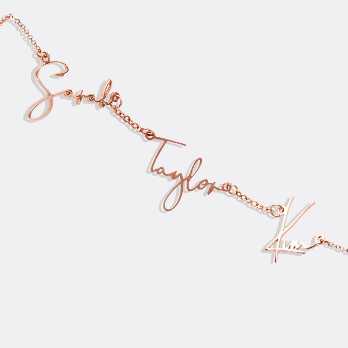 Monroe Triple Name Necklace