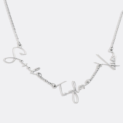 Monroe Triple Name Necklace