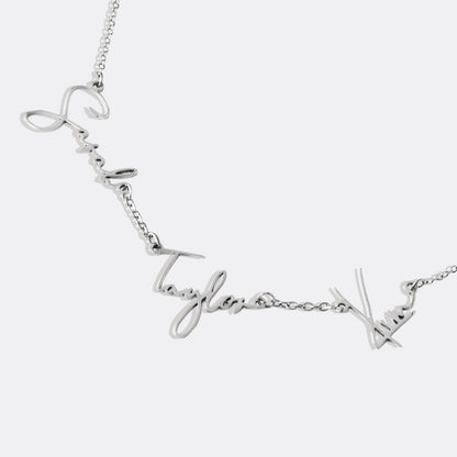 Monroe Triple Name Necklace