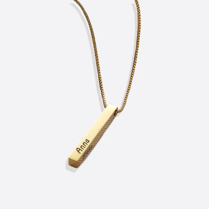 Muse Pillar Bar Necklace