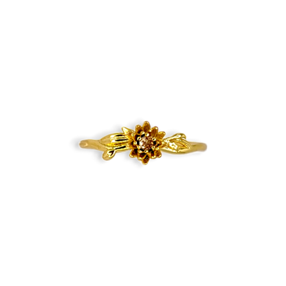 Dainty Gold Birth Flower Ring