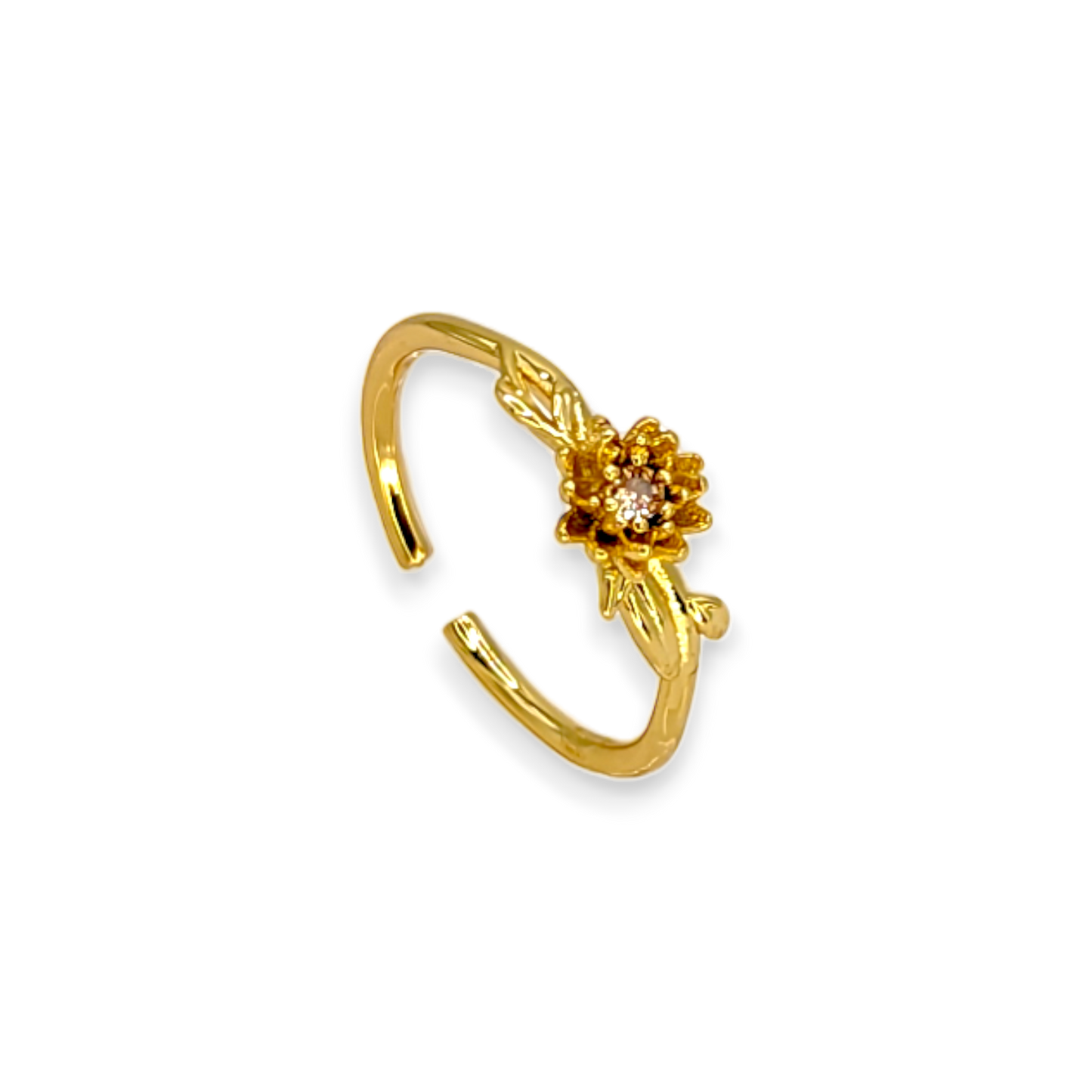 Dainty Gold Birth Flower Ring