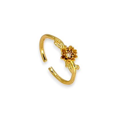 Dainty Gold Birth Flower Ring