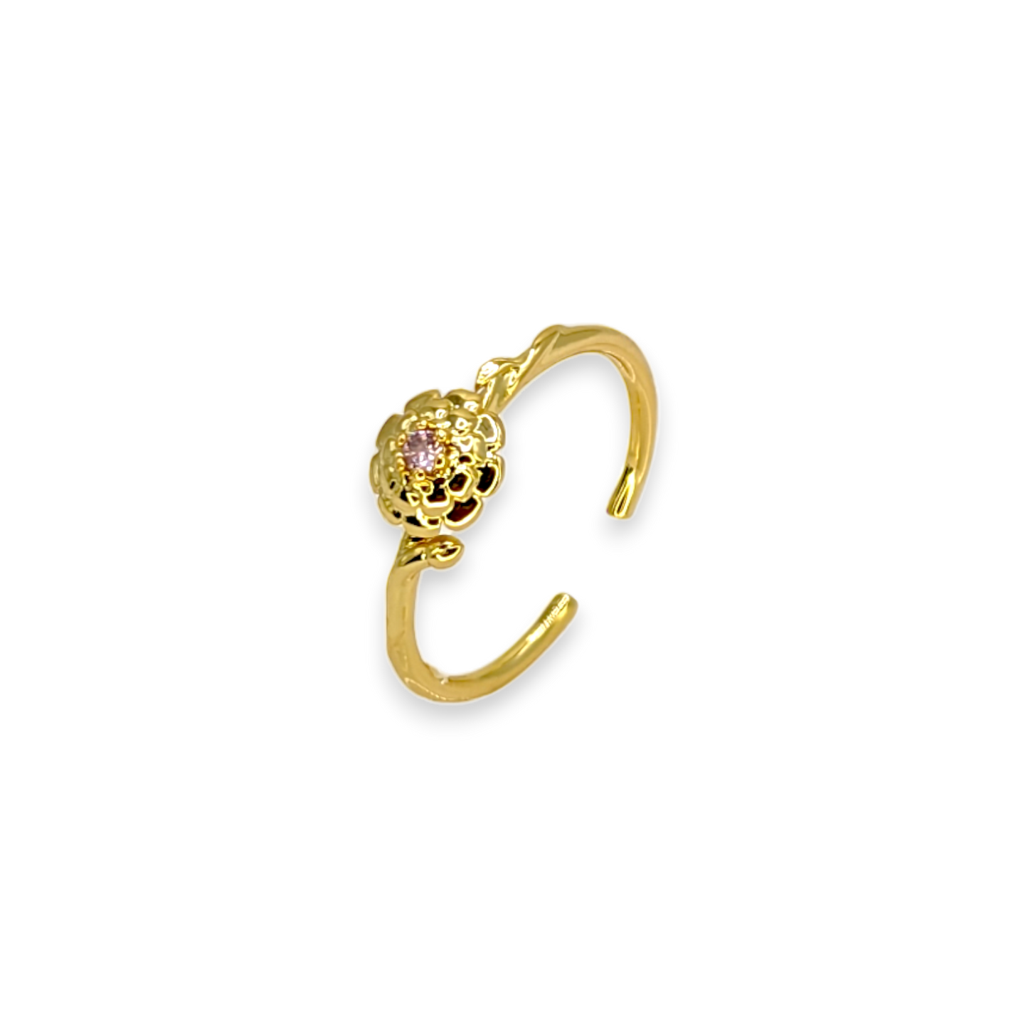 Dainty Gold Birth Flower Ring