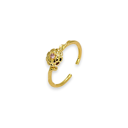 Dainty Gold Birth Flower Ring