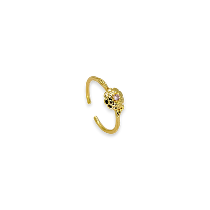 Dainty Gold Birth Flower Ring