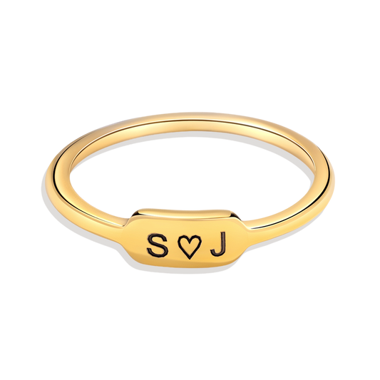 Personalized Mini Bar Ring