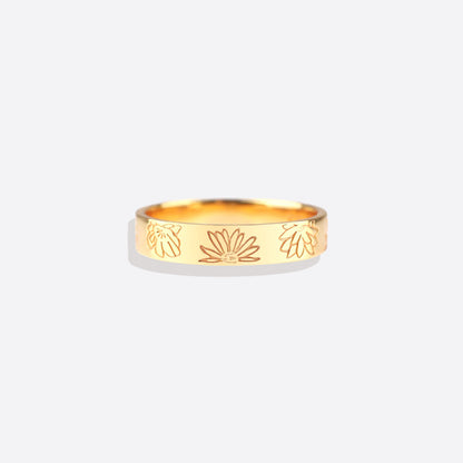 Stamped Flower Band