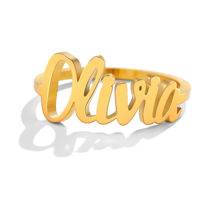 Personalized Nameplate Ring