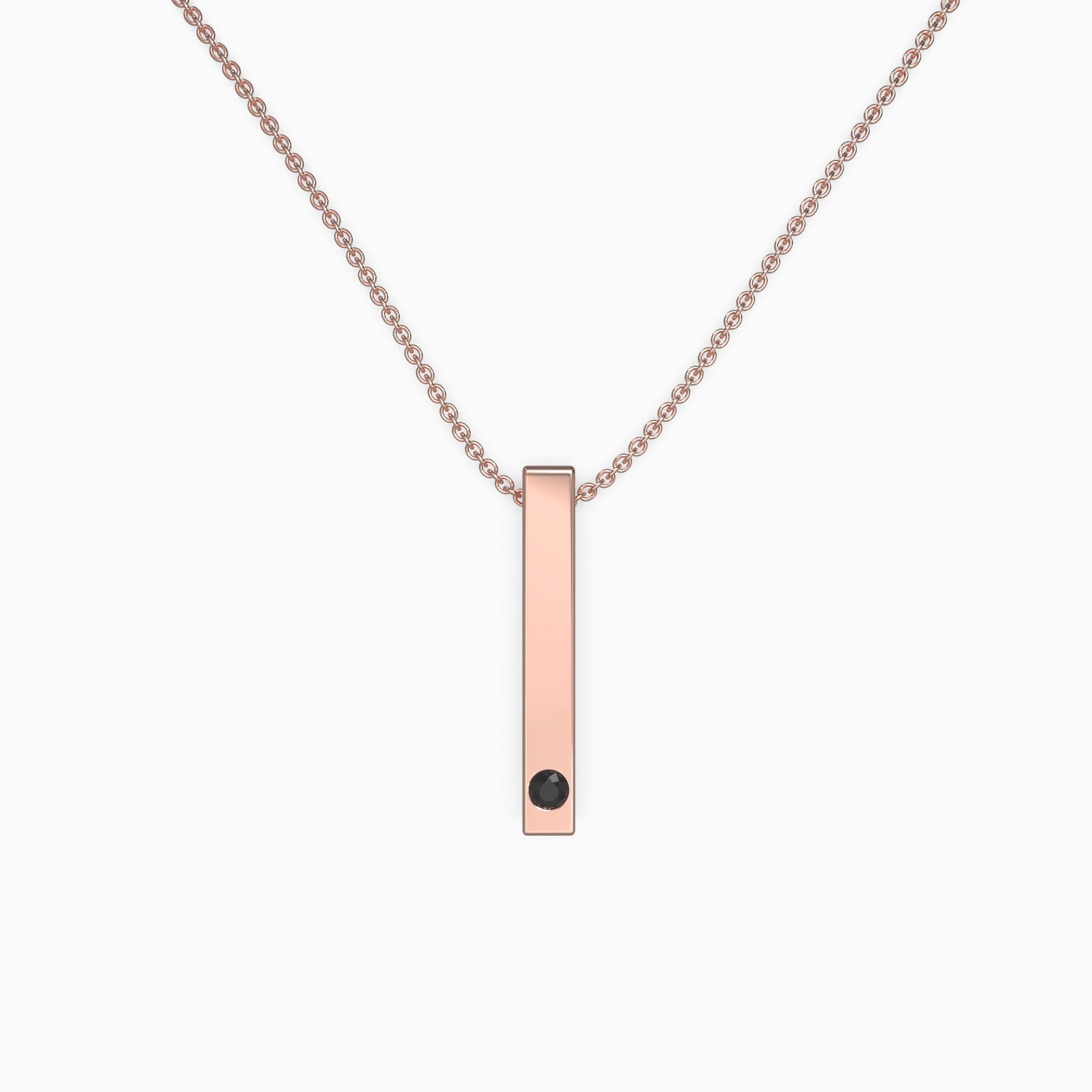 Pillar Bar Photo Necklace