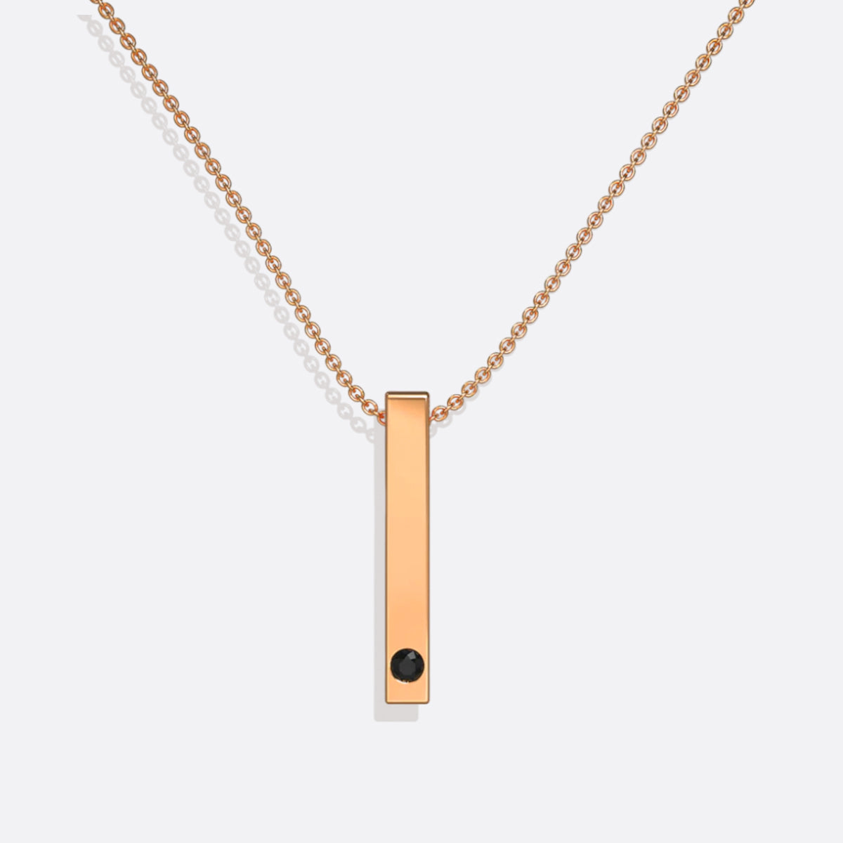 Pillar Bar Photo Necklace