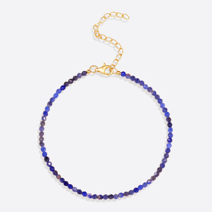 Tiny Stackable Mini Lapis Lazuli Beaded Bracelet